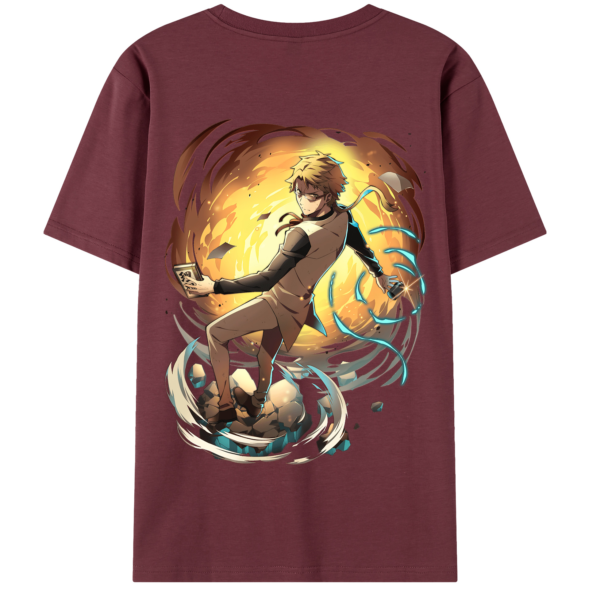 （画像用） 文豪ストレイドッグス Bungo Stray Dogs 綿100％半袖Tシャツ（背面プリント）